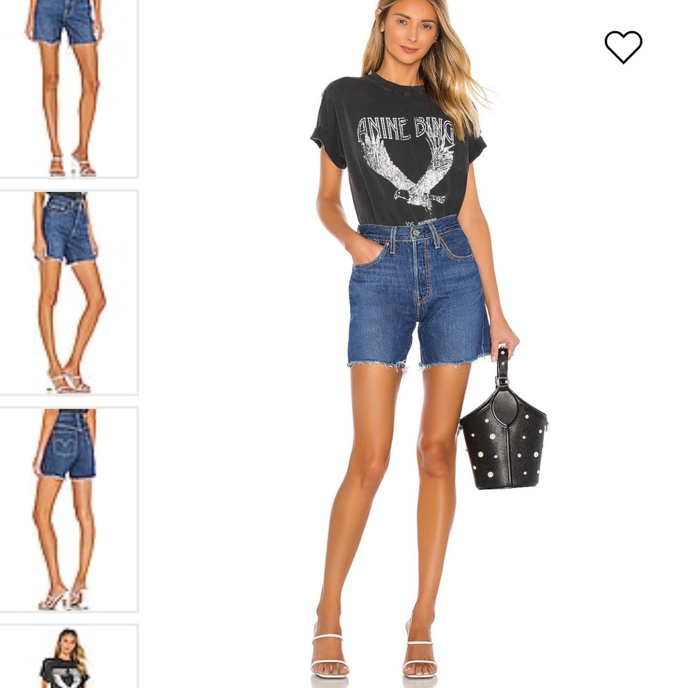Levi's 501 high Rise Mid Thigh Shorts 🎀 - Picture 2 of 13